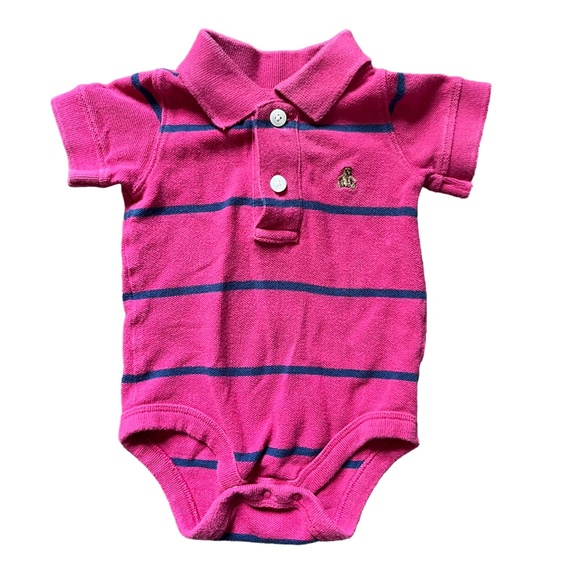 3 Gap Spring Boy Onesies / Bodysuits & 1 Carter's Tan Corduroy Pants, Size 6M - Picture 5 of 10